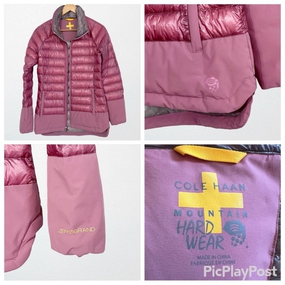 Mountain Hardware + Cole Hahn Collab Zero Grand Down Fill Puffer Jacket Pink S - Picture 7 of 9